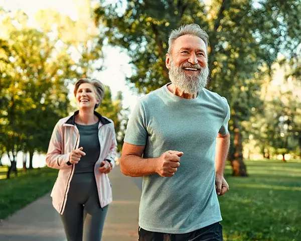 senior people running at Aging Optimized